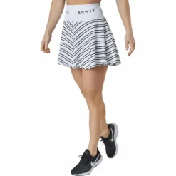 Sofia/print Skirt Thin Stripe White/black