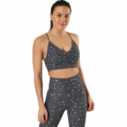 Soul Ruched Bra Patterned/Grey