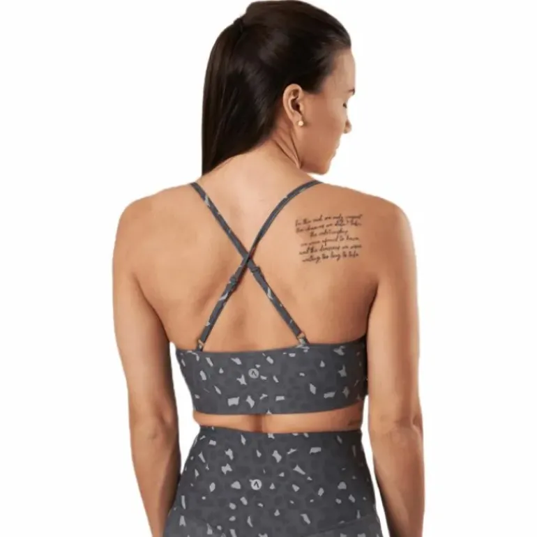 Soul Ruched Bra Patterned/Grey