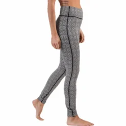 Spin To Win Mid Layer Tights White/Black