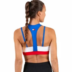 Sport Bra Mid Impact Back Detail Blue