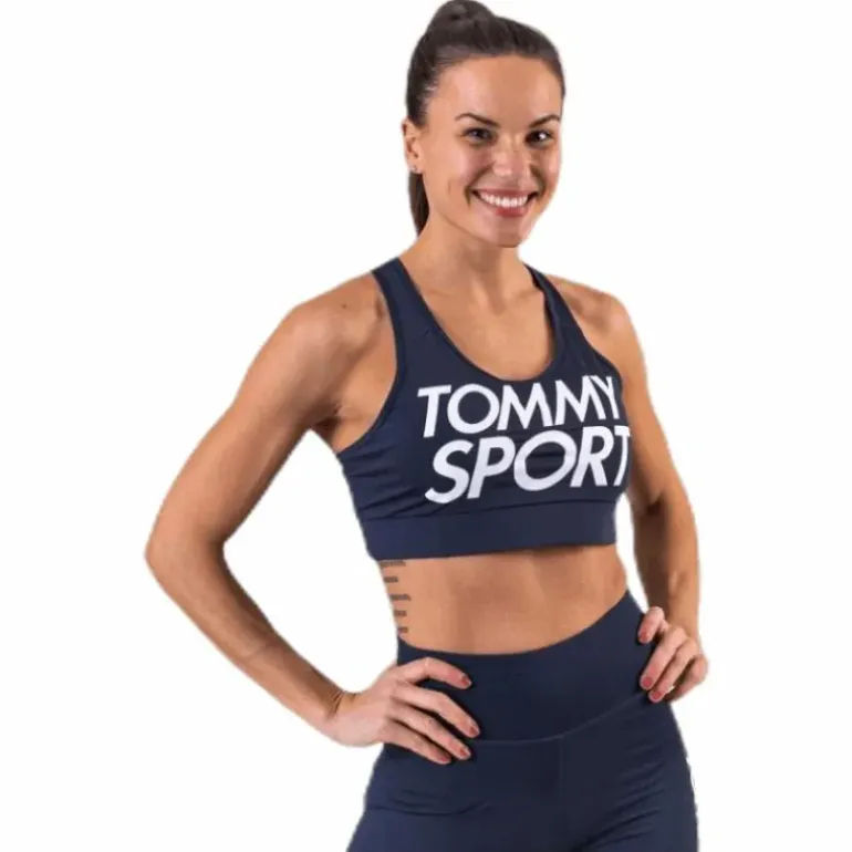 Sports Bra Logo Mid Blue