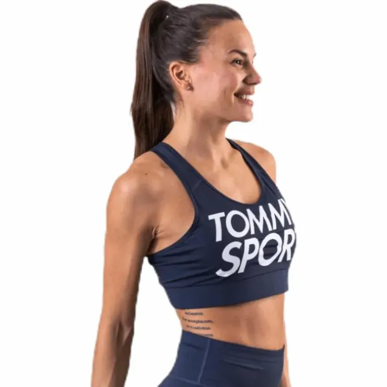 Sports Bra Logo Mid Blue