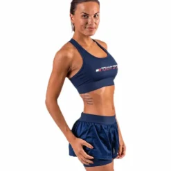 Sports Bra Medium Tri Logo Blue