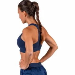Sports Bra Medium Tri Logo Blue