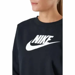 Sportswear Club Fleece Women's Crew BLACK/WHITE
