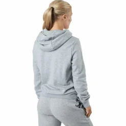 Sportswear Club Fleece Women's Logo Pullover Hoodie DK GREY HEATHER/WHITE