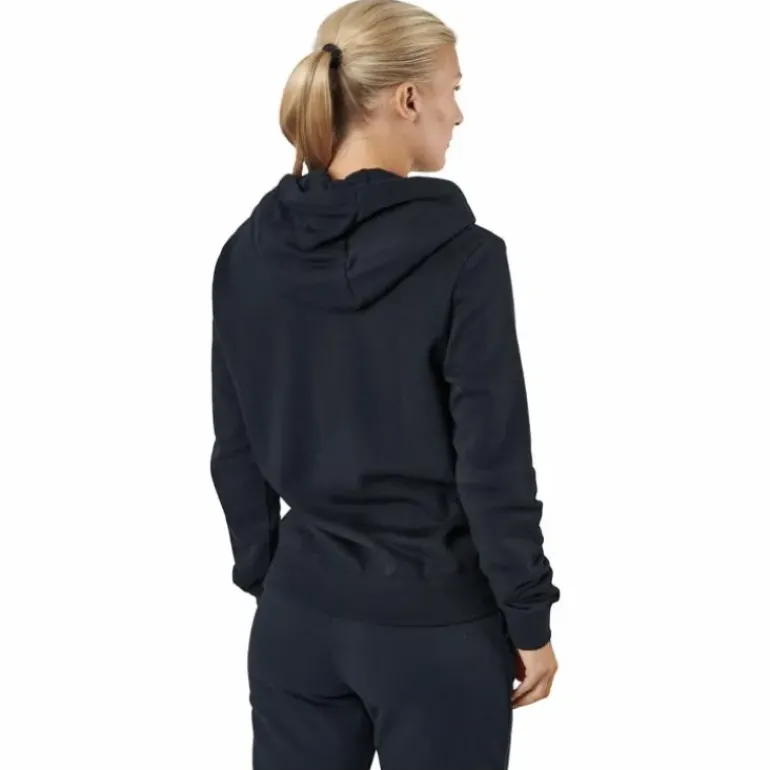 Sportswear Club Fleece Women's Logo Pullover Hoodie BLACK/WHITE