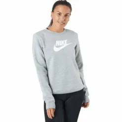 Sportswear Club Fleece Women's Crew DK GREY HEATHER/WHITE