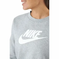 Sportswear Club Fleece Women's Crew DK GREY HEATHER/WHITE