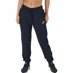 Sportswear Club Fleece Women's Mid-Rise Joggers BLACK/WHITE
