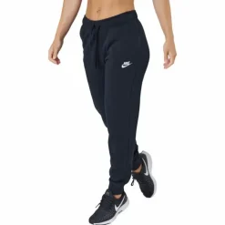 Sportswear Club Fleece Women's Mid-Rise Joggers BLACK/WHITE