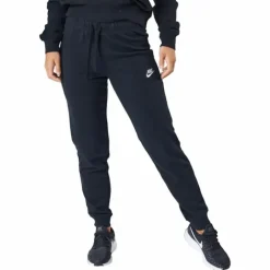 Sportswear Club Fleece Women's Mid-Rise Pants BLACK/WHITE
