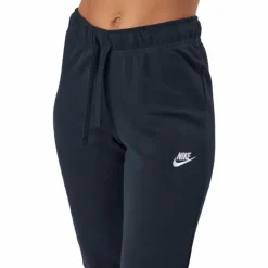 Sportswear Club Fleece Women's Mid-Rise Pants BLACK/WHITE