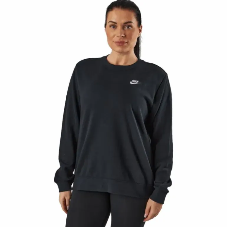 Sportswear Club Fleece Women's Crew BLACK/WHITE