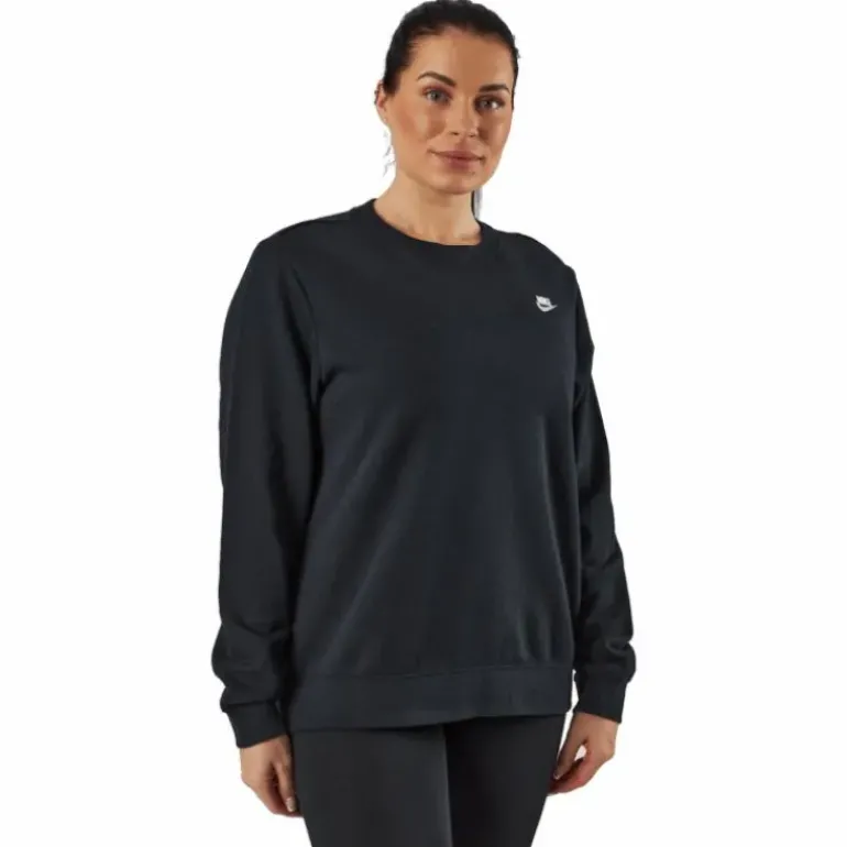 Sportswear Club Fleece Women's Crew BLACK/WHITE