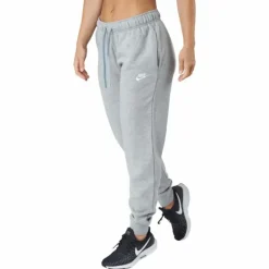 Sportswear Club Fleece Women's Mid-Rise Joggers DK GREY HEATHER/WHITE