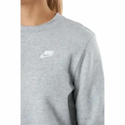 Sportswear Club Fleece Women's Crew DK GREY HEATHER/WHITE