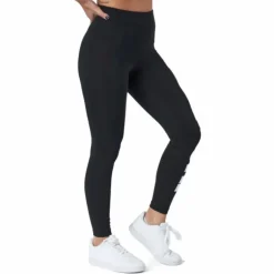 Sportswear Essential Women's High-Waisted Graphic Leggings BLACK/WHITE