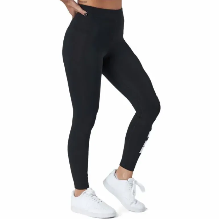 Sportswear Essential Women's High-Waisted Graphic Leggings BLACK/WHITE