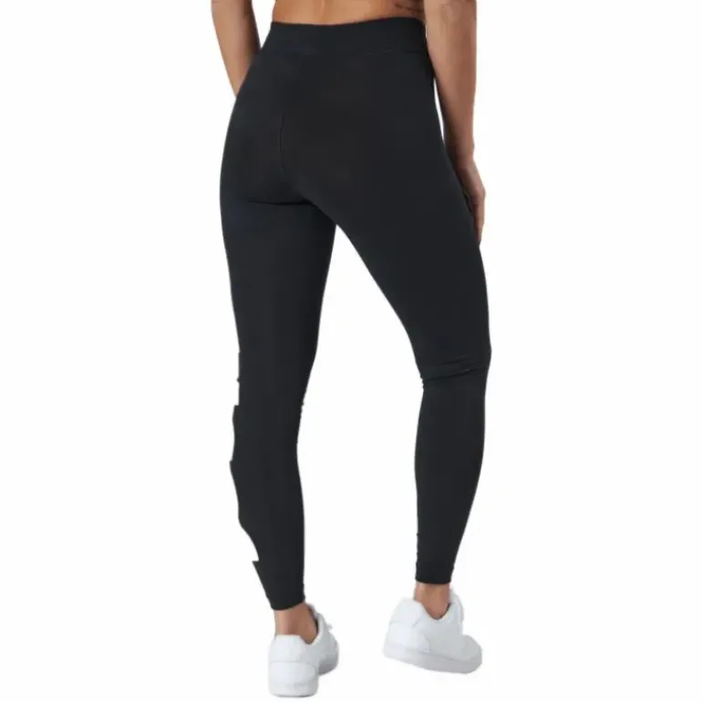 Sportswear Essential Women's High-Waisted Graphic Leggings BLACK/WHITE