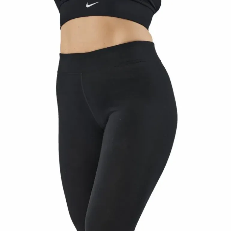 Sportswear Essential Women's 7/8 Mid-Rise Leggings BLACK/WHITE
