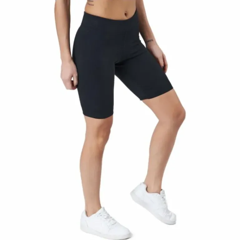 Sportswear Essential Women's Mid-Rise Bike Shorts BLACK/WHITE