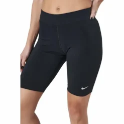 Sportswear Essential Women's Mid-Rise Bike Shorts BLACK/WHITE