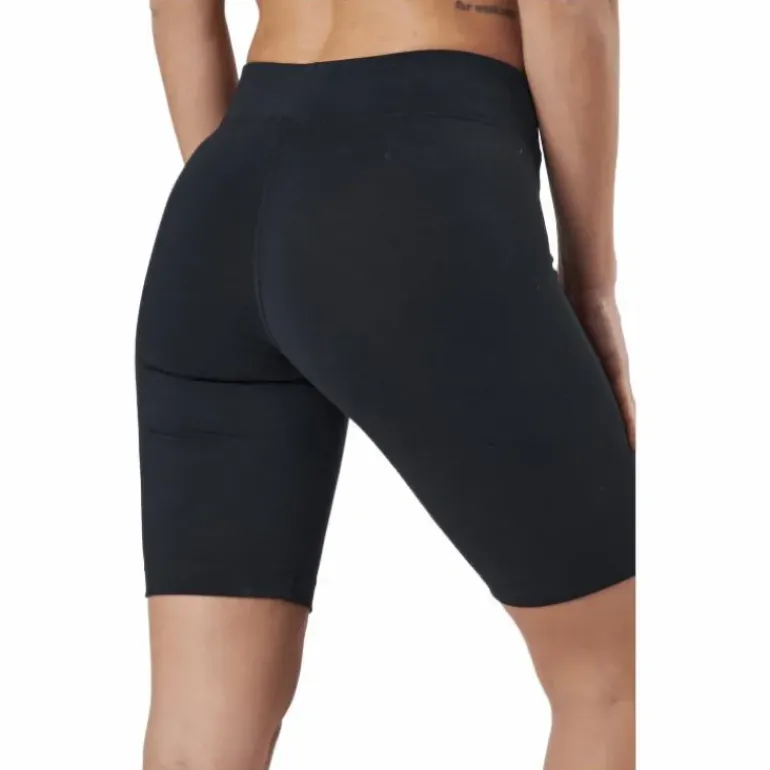 Sportswear Essential Women's Mid-Rise Bike Shorts BLACK/WHITE