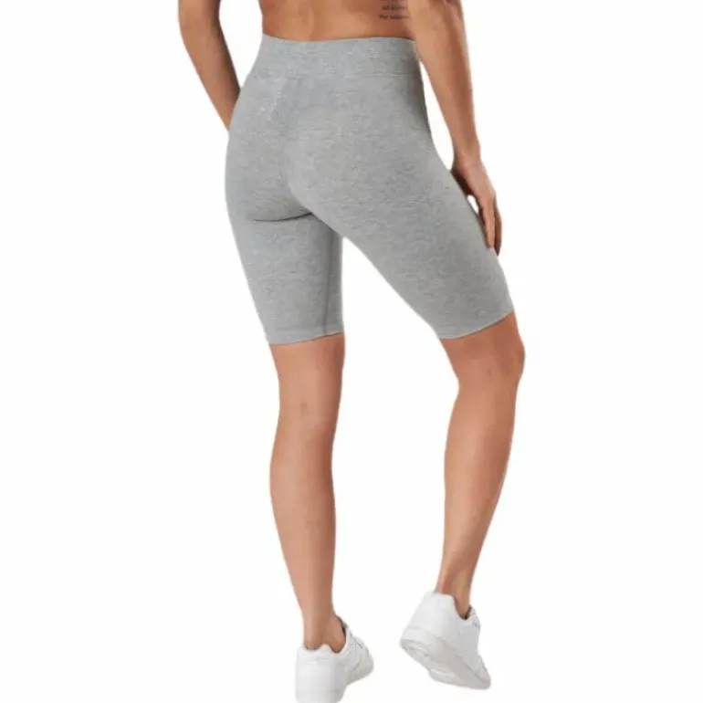 Sportswear Essential Women's Mid-Rise Bike Shorts DK GREY HEATHER/WHITE