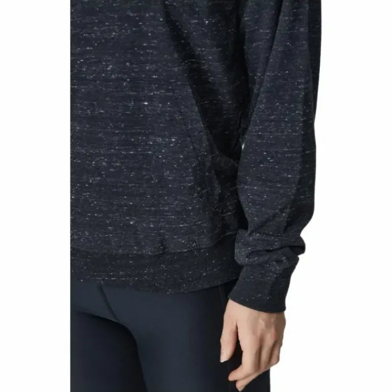 Sportswear Gym Vintage Women's Pullover Hoodie BLACK/WHITE