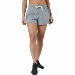Sportswear Gym Vintage Women's Shorts DK GREY HEATHER/WHITE