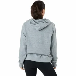 Sportswear Gym Vintage Women's Pullover Hoodie DK GREY HEATHER/WHITE