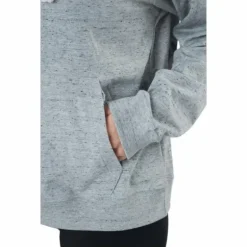 Sportswear Gym Vintage Women's Pullover Hoodie DK GREY HEATHER/WHITE