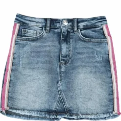 Stephania Panel Dnm Skirt Blue