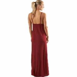 Strap Ankle Dress Red