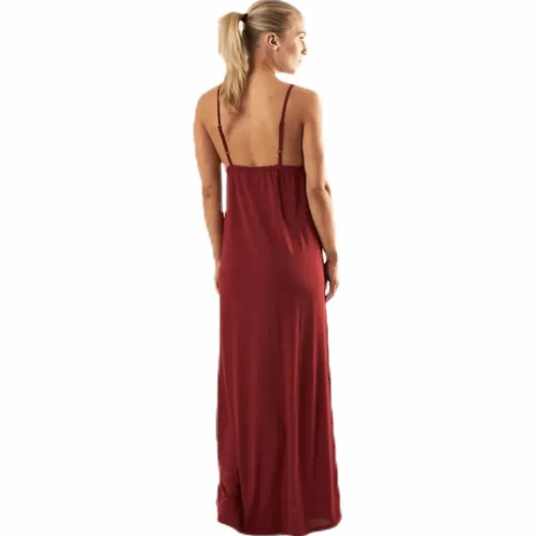 Strap Ankle Dress Red