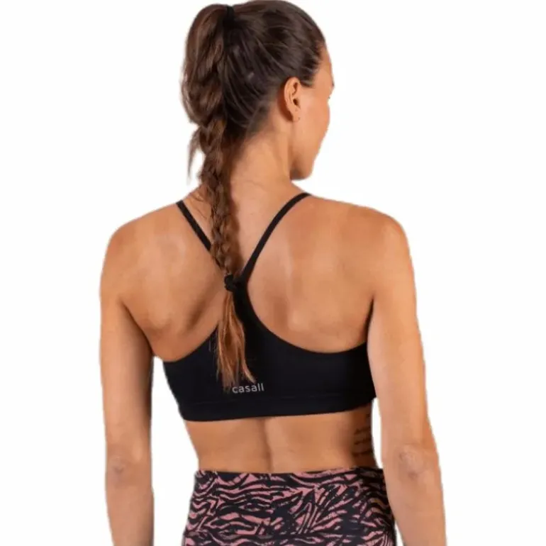 Strappy Sports Bra Black