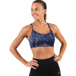 Strappy Sports Bra Blue