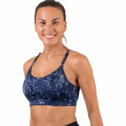 Strappy Sports Bra Blue