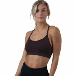Strappy Sports Bra Brown