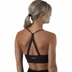 Strappy Sports Bra Brown