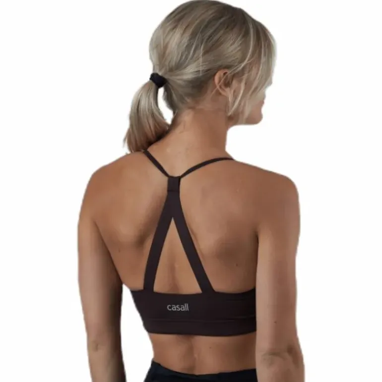 Strappy Sports Bra Brown