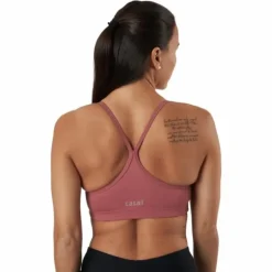 Strappy Sports Bra Calming Red