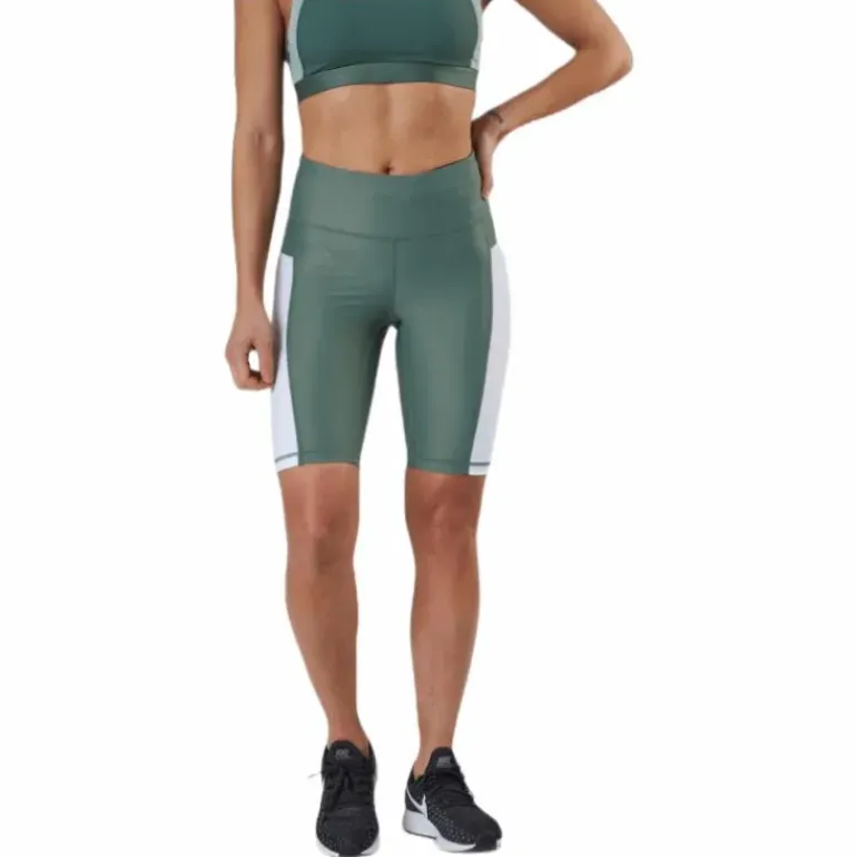 Stripe Bike Shorts Green
