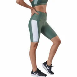 Stripe Bike Shorts Green