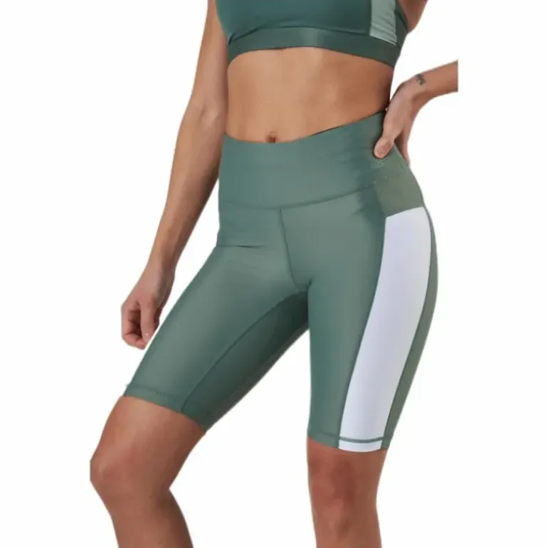 Stripe Bike Shorts Green