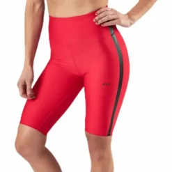 Stripe Bike Tights Red