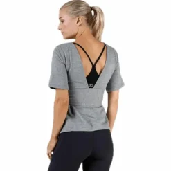 Studio SS Wrap Top Black/Grey