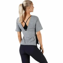 Studio SS Wrap Top Black/Grey